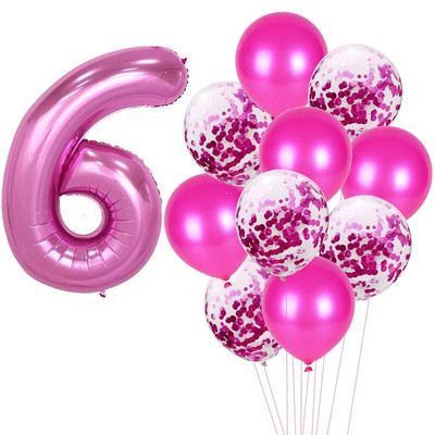 Su gimtadieniu Balionas 1 2 3 4 5 6 Balionai Kūdikių dušas berniukui Mergaitei Folija Balionai Oro 1-ojo gimtadienio vakarėlio dekoracijos Vaikams Kūdikių dušas