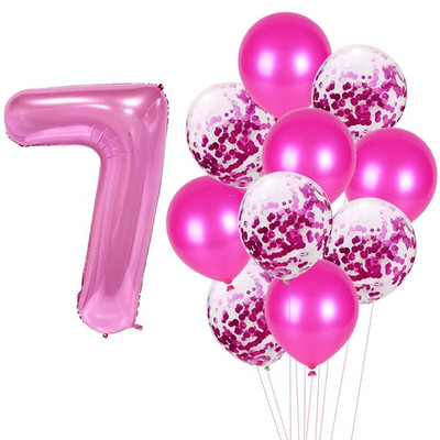 Su gimtadieniu Balionas 1 2 3 4 5 6 Balionai Kūdikių dušas berniukui Mergaitei Folija Balionai Oro 1-ojo gimtadienio vakarėlio dekoracijos Vaikams Kūdikių dušas