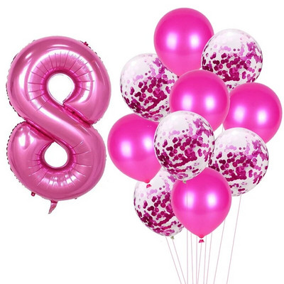 Su gimtadieniu Balionas 1 2 3 4 5 6 Balionai Kūdikių dušas berniukui Mergaitei Folija Balionai Oro 1-ojo gimtadienio vakarėlio dekoracijos Vaikams Kūdikių dušas