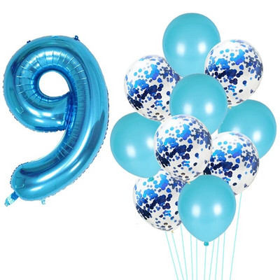 Su gimtadieniu Balionas 1 2 3 4 5 6 Balionai Kūdikių dušas berniukui Mergaitei Folija Balionai Oro 1-ojo gimtadienio vakarėlio dekoracijos Vaikams Kūdikių dušas