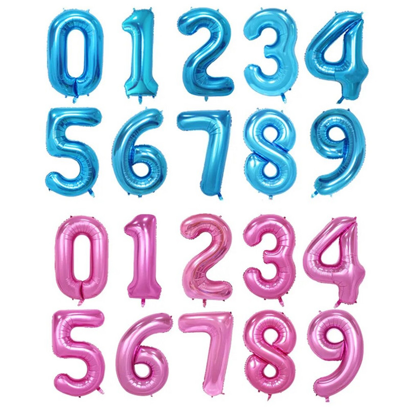 Su gimtadieniu Balionas 1 2 3 4 5 6 Balionai Kūdikių dušas berniukui Mergaitei Folija Balionai Oro 1-ojo gimtadienio vakarėlio dekoracijos Vaikams Kūdikių dušas