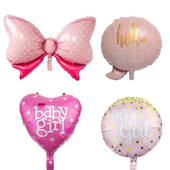 1 бр. Baby Shower It Is A Boy/ Girl Balloons Балон за 1-ви рожден ден Crown Bow Globos BABY Birthday Party Decorations Детски балон*