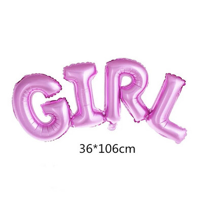 1 бр. Baby Shower It Is A Boy/ Girl Balloons Балон за 1-ви рожден ден Crown Bow Globos BABY Birthday Party Decorations Детски балон*