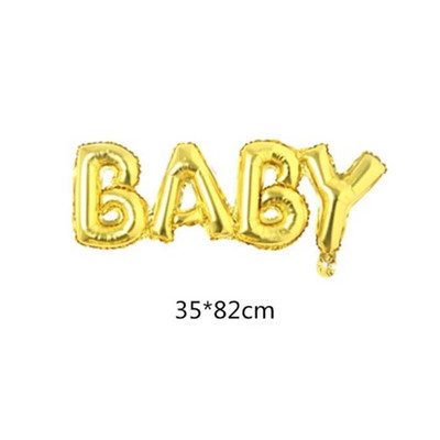 1 бр. Baby Shower It Is A Boy/ Girl Balloons Балон за 1-ви рожден ден Crown Bow Globos BABY Birthday Party Decorations Детски балон*