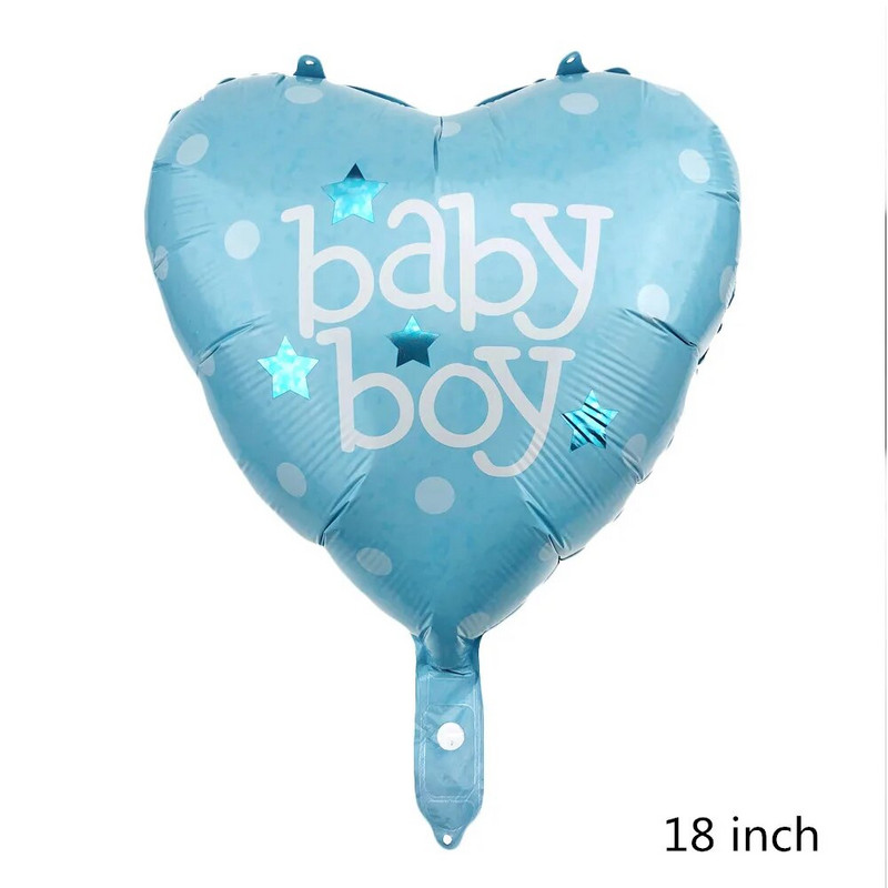 1 бр. Baby Shower It Is A Boy/ Girl Balloons Балон за 1-ви рожден ден Crown Bow Globos BABY Birthday Party Decorations Детски балон*