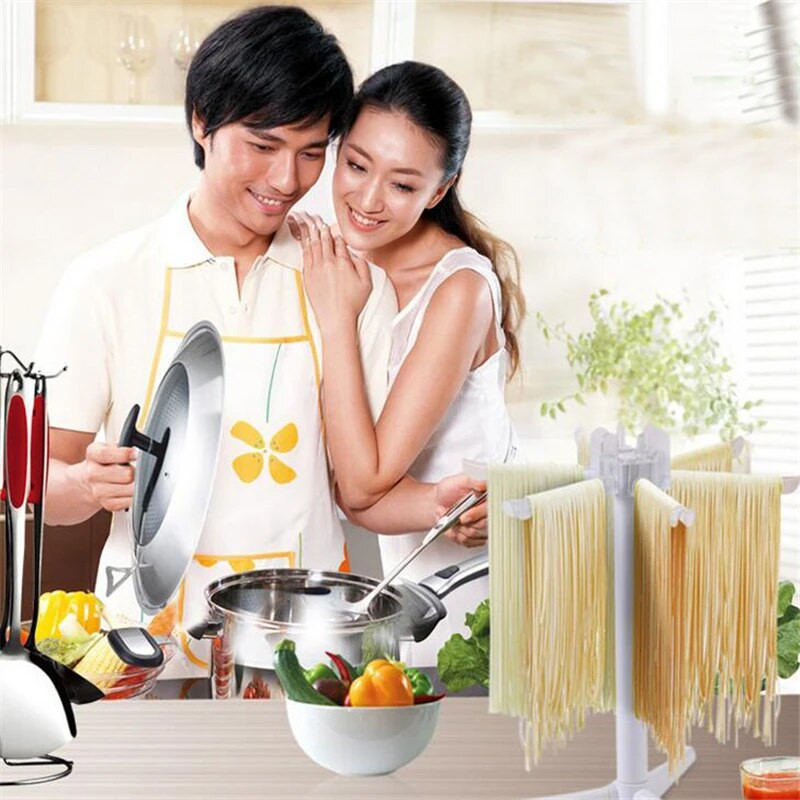 Makaronų džiovinimo laikiklis Makaronų džiovinimo stovas Spagečių džiovintuvo stovas Pakabinamas stovas Makaronų gaminimo įrankiai Virtuvės priedai