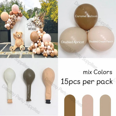 5/10/12 inča Pastelni rođendanski mat baloni Set Balon od terakote Krštenje Vjenčanje Mladenka Baby Shower Valentinovo Dekoracija