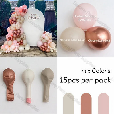 5/10/12 inča Pastelni rođendanski mat baloni Set Balon od terakote Krštenje Vjenčanje Mladenka Baby Shower Valentinovo Dekoracija