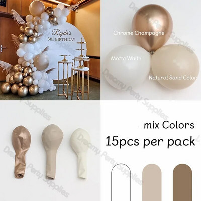 5/10/12 inča Pastelni rođendanski mat baloni Set Balon od terakote Krštenje Vjenčanje Mladenka Baby Shower Valentinovo Dekoracija