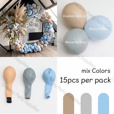 5/10/12 inča Pastelni rođendanski mat baloni Set Balon od terakote Krštenje Vjenčanje Mladenka Baby Shower Valentinovo Dekoracija