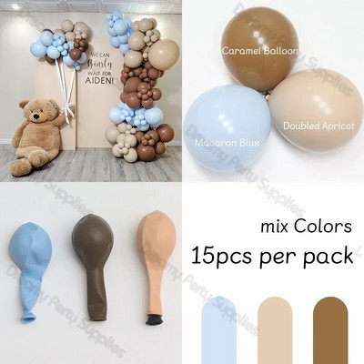 5/10/12 inča Pastelni rođendanski mat baloni Set Balon od terakote Krštenje Vjenčanje Mladenka Baby Shower Valentinovo Dekoracija