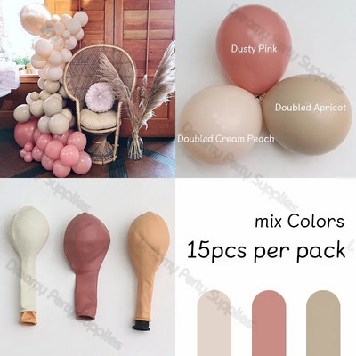 5/10/12 inča Pastelni rođendanski mat baloni Set Balon od terakote Krštenje Vjenčanje Mladenka Baby Shower Valentinovo Dekoracija