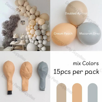 5/10/12 inča Pastelni rođendanski mat baloni Set Balon od terakote Krštenje Vjenčanje Mladenka Baby Shower Valentinovo Dekoracija