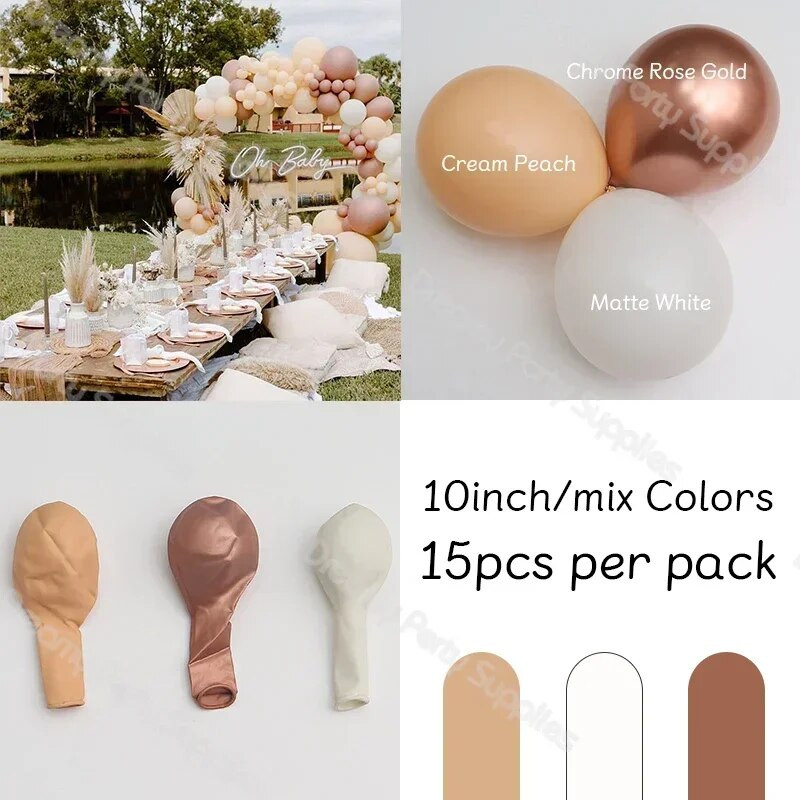 5/10/12 inča Pastelni rođendanski mat baloni Set Balon od terakote Krštenje Vjenčanje Mladenka Baby Shower Valentinovo Dekoracija