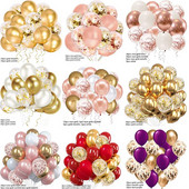 30db flitteres latex léggömb kombinációs születésnapi parti dekoráció esküvői eljegyzési dekoráció baba zuhany parti dekoráció