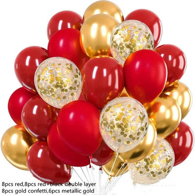 30db flitteres latex léggömb kombinációs születésnapi parti dekoráció esküvői eljegyzési dekoráció baba zuhany parti dekoráció