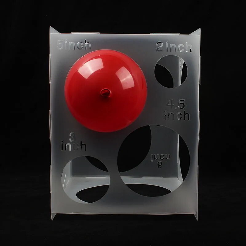 11 skylių 2–10 colių balionų dydžio dėžutės sulankstomų balionų matavimo įrankis balionų dekoravimui, balionų arkoms, balionų kolonoms