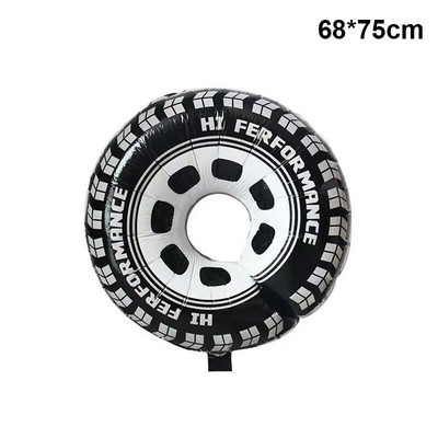 Karirani digitalni balon od 40 inča, veliki crno-bijeli brojevi 0-9 Baloni od folije za utrke, potrepštine za dekoraciju rođendanske motorističke zabave