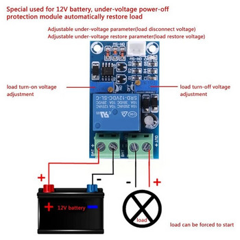 ABGZ-12V μονάδα φόρτισης ελεγκτή μπαταρίας Protection Board Module Automatic Switch Recovery Protection Module
