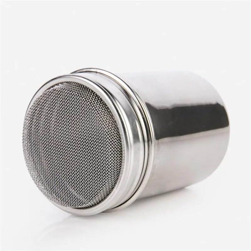 Nou 1 buc din oțel inoxidabil presarat cacao scorțișoară zahăr tifon ochiuri borcane condimente sticla fantezie pudră de cafea praf