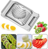 Többfunkciós tojásvágó alumínium ötvözet tojásszeletelő szeletelő vágó kézi ebéd hús tojás eper vágó konyhai eszközök