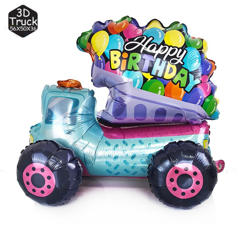 Ledų sunkvežimio balionai, spurgų saldainių temos Kūdikių dušas Vasaros paplūdimio saldus Havajų gimtadienio vakarėlis Mylar balionų dekoro reikmenys