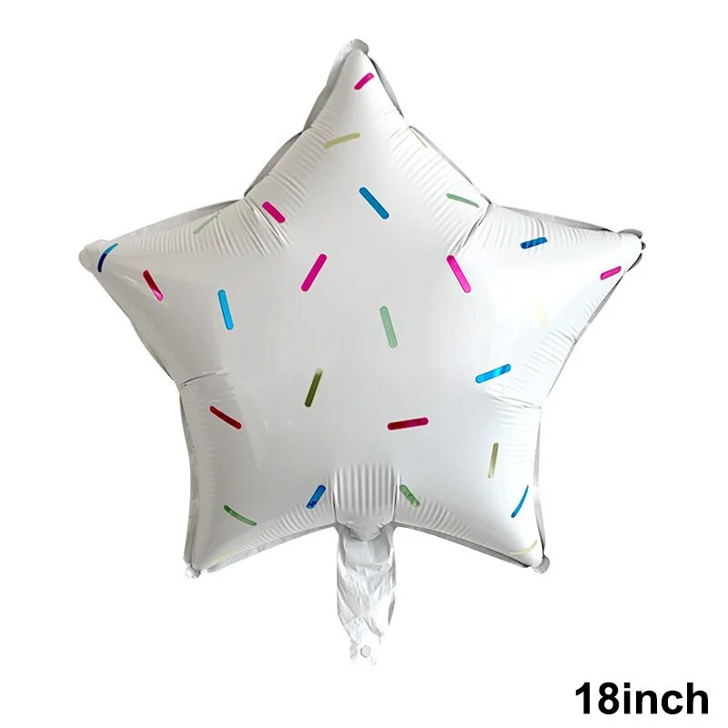 Ledų sunkvežimio balionai, spurgų saldainių temos Kūdikių dušas Vasaros paplūdimio saldus Havajų gimtadienio vakarėlis Mylar balionų dekoro reikmenys