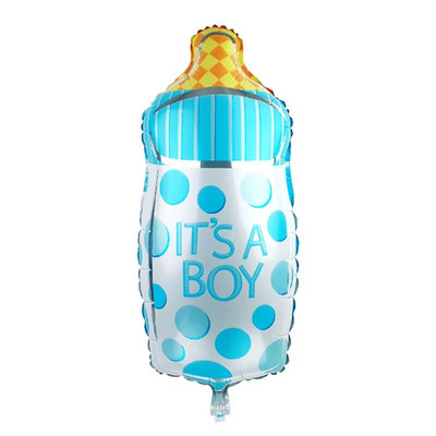 1 vnt. lytį atskleidžiantys balionai vakarėliui, dideli mėlynai rožinė folija kūdikių lytį atskleidžiantys teminiai folijos balionai, skirti vakarėliui papuošti