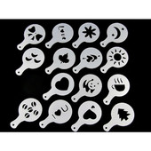 1 set Șablon de cafea Cafe barista Instrumente latte Art Maker Cappuccino decor model matriță accesorii pentru prepararea cafelei