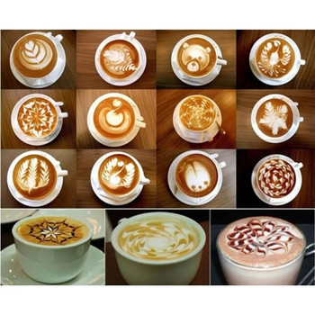 1 комплект шаблон за кафе Cafe barista Tools latte Art Maker Cappuccino decor Pattern Mold Аксесоари за приготвяне на кафе