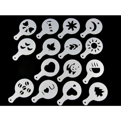 1 set Șablon de cafea Cafe barista Instrumente latte Art Maker Cappuccino decor model matriță accesorii pentru prepararea cafelei