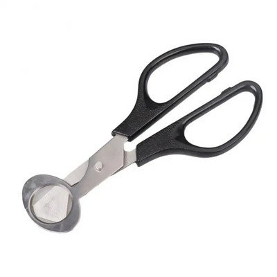 Putpelių kiaušiniai ir paukščių kiaušinių lukštai nerūdijančio plieno žirklės kiaušinių atidarytuvo žirklės virtuvės rankiniai įrankiai putpelių kiaušiniams ir paukščių kiaušiniams 1 vnt.