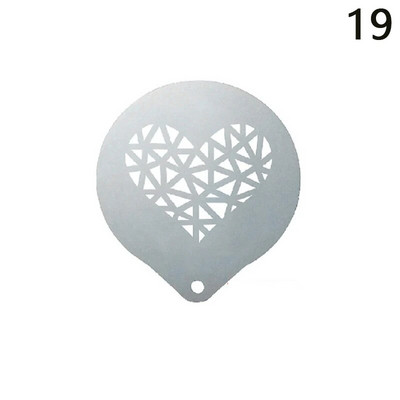 Ispis kave od nehrđajućeg čelika Cvjetni model Dodaci za kafiće Pjena za kavu Predložak za prskanje Girlanda Podloga za kalupe Barista Art šablone