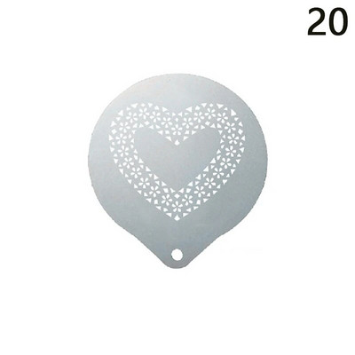 Ispis kave od nehrđajućeg čelika Cvjetni model Dodaci za kafiće Pjena za kavu Predložak za prskanje Girlanda Podloga za kalupe Barista Art šablone