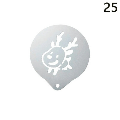 Ispis kave od nehrđajućeg čelika Cvjetni model Dodaci za kafiće Pjena za kavu Predložak za prskanje Girlanda Podloga za kalupe Barista Art šablone