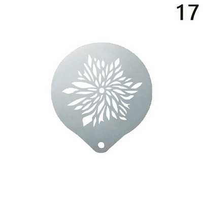 Ispis kave od nehrđajućeg čelika Cvjetni model Dodaci za kafiće Pjena za kavu Predložak za prskanje Girlanda Podloga za kalupe Barista Art šablone