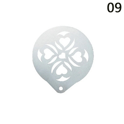 Ispis kave od nehrđajućeg čelika Cvjetni model Dodaci za kafiće Pjena za kavu Predložak za prskanje Girlanda Podloga za kalupe Barista Art šablone