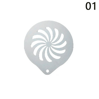 Ispis kave od nehrđajućeg čelika Cvjetni model Dodaci za kafiće Pjena za kavu Predložak za prskanje Girlanda Podloga za kalupe Barista Art šablone