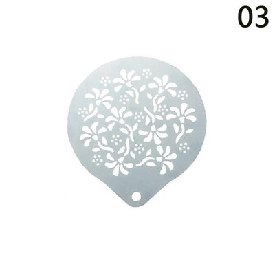 Ispis kave od nehrđajućeg čelika Cvjetni model Dodaci za kafiće Pjena za kavu Predložak za prskanje Girlanda Podloga za kalupe Barista Art šablone