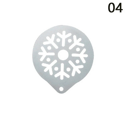 Ispis kave od nehrđajućeg čelika Cvjetni model Dodaci za kafiće Pjena za kavu Predložak za prskanje Girlanda Podloga za kalupe Barista Art šablone