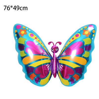 1 gabals multfilmas tauriņu tēmas folija balons dzimšanas dienas ballīte kāzu dekorācija baloni Bērnu dušas dekorēšana bērnu rotaļlietas