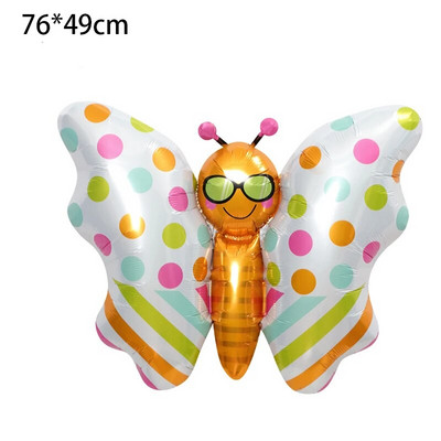 1 gabals multfilmas tauriņu tēmas folija balons dzimšanas dienas ballīte kāzu dekorācija baloni Bērnu dušas dekorēšana bērnu rotaļlietas