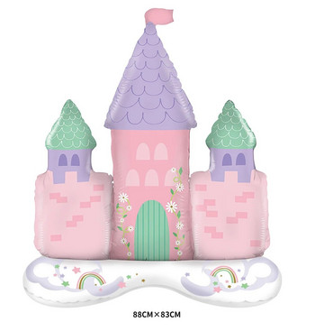 Princess Dream Castle Балон от алуминиево фолио Декорация за детски рожден ден