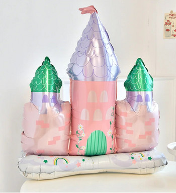 Διακόσμηση παιδικού πάρτι γενεθλίων Princess Dream Castle Αλουμινόχαρτο με μπαλόνι