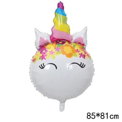 Πολύχρωμα μπαλόνια αλουμινόχαρτου 32 ιντσών Αριθμός 0-9 Baby Shower Γενέθλια Προμήθειες γάμου ντόνατ παγωτό μπαλόνι ηλίου