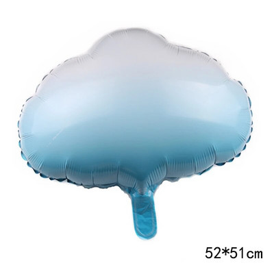 1 τεμ. Big Rainbow Smile White Cloud Foil Balloon Boy girl Birthday Party Birthday balloon Decorations Baby Shower Kids Toy Ball Gift Gift