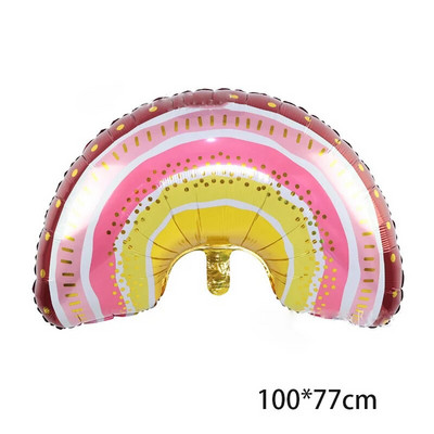 1 τεμ. Big Rainbow Smile White Cloud Foil Balloon Boy girl Birthday Party Birthday balloon Decorations Baby Shower Kids Toy Ball Gift Gift