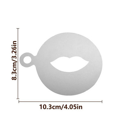 Kalėdinio pyrago dekoravimo trafaretas Putų Latte Art Trafaretai Trafaretai Formos milteliai Trafaretas „Pasidaryk pats“ kepimo meno forma Daugkartinio naudojimo Barista