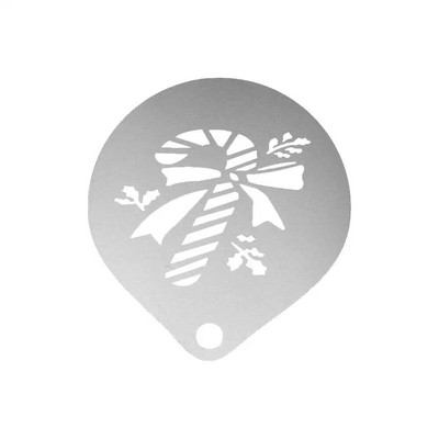 Kalėdinio pyrago dekoravimo trafaretas Putų Latte Art Trafaretai Trafaretai Formos milteliai Trafaretas „Pasidaryk pats“ kepimo meno forma Daugkartinio naudojimo Barista