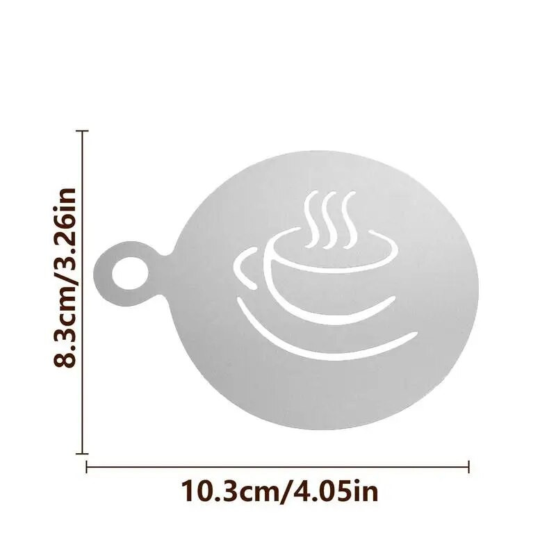 Kalėdinio pyrago dekoravimo trafaretas Putų Latte Art Trafaretai Trafaretai Formos milteliai Trafaretas „Pasidaryk pats“ kepimo meno forma Daugkartinio naudojimo Barista